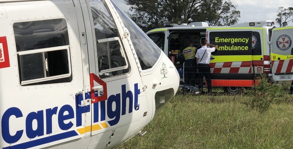 Motorcyclist Airlifted To Hospital After Colliding With A Car Careflight