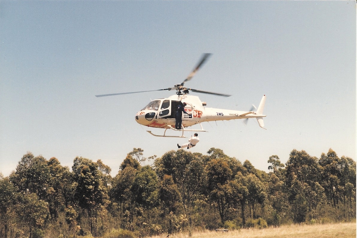 CareFlight history photo old squirrel helicopter