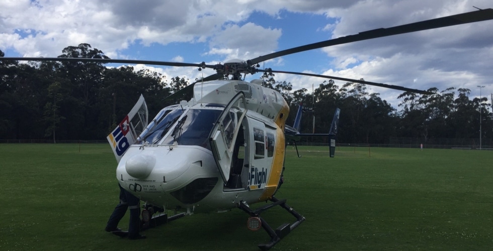 Man taken to hospital after circular saw injury CareFlight