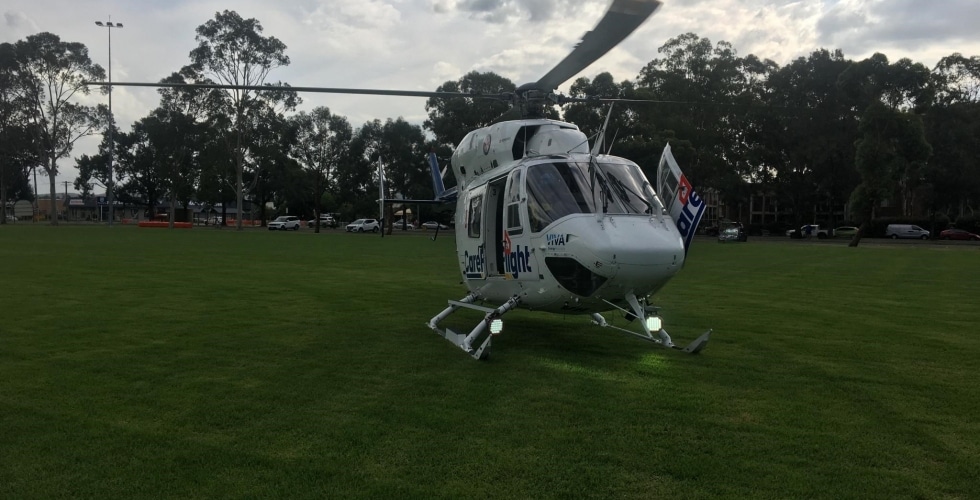 Motorcyclist Critical After Bus Collision Careflight