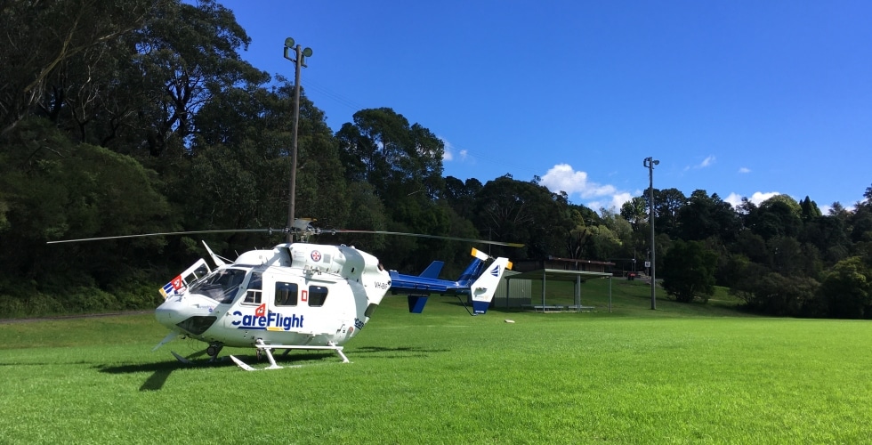 Motorcyclist Airlifted To Hospital Following Crash - CareFlight