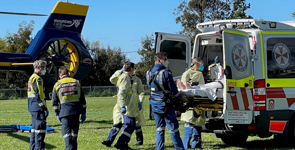Man in 70s airlifted with suspected spinal injuries - CareFlight