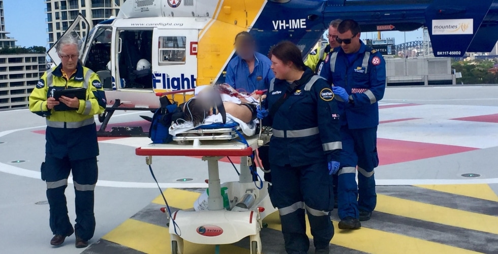 Man Airlifted After Motorcycle And Truck Collision - CareFlight