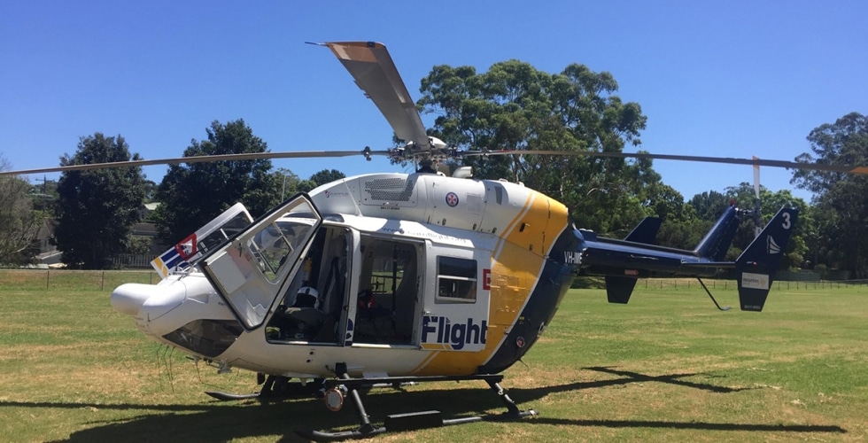 Delivery driver run over and trapped under runaway vehicle CareFlight