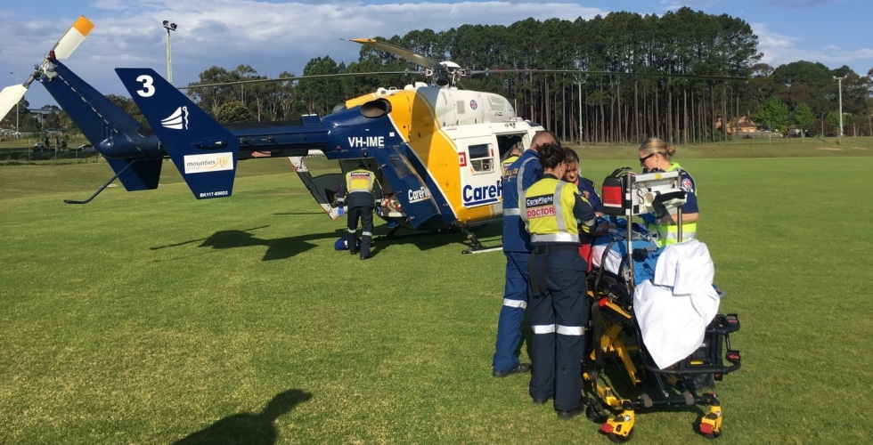 Driver flown to hospital after car crash on Central Coast - CareFlight
