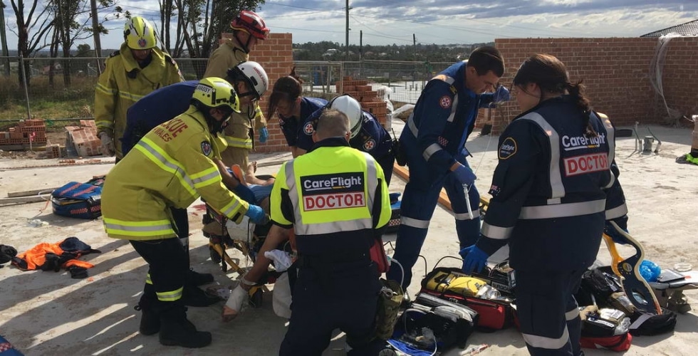 Construction worker critical after wall collapse - CareFlight