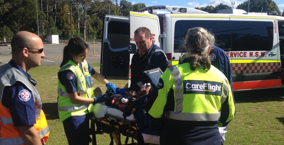 Man Airlifted After Two Car Crash Careflight