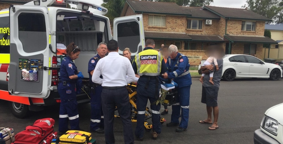 Toddler trapped in driveway gate rescued CareFlight