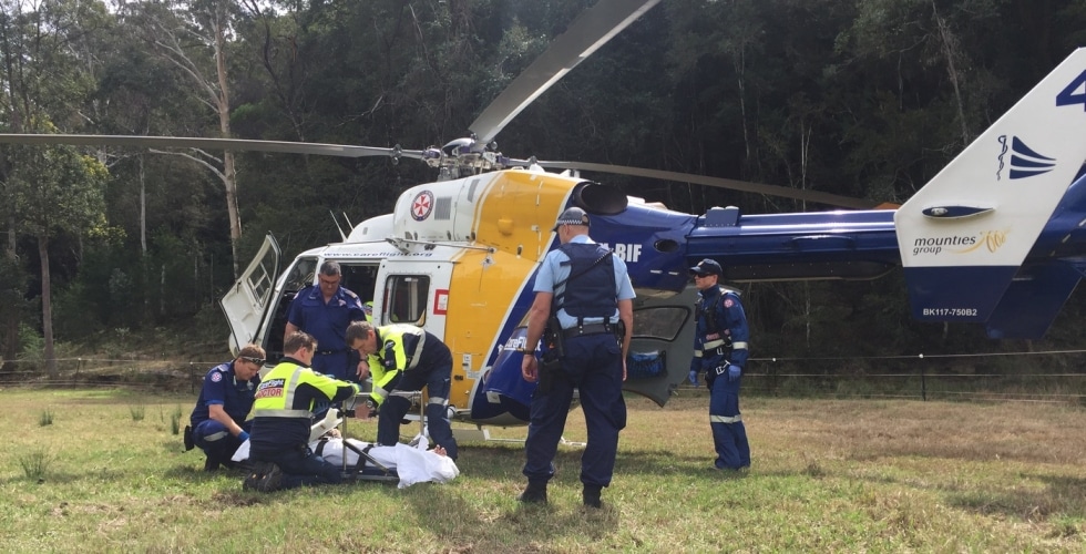 Woman flown to hospital after being kicked by horse - CareFlight