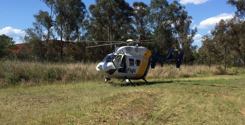 Worker burnt in gas bottle explosion CareFlight