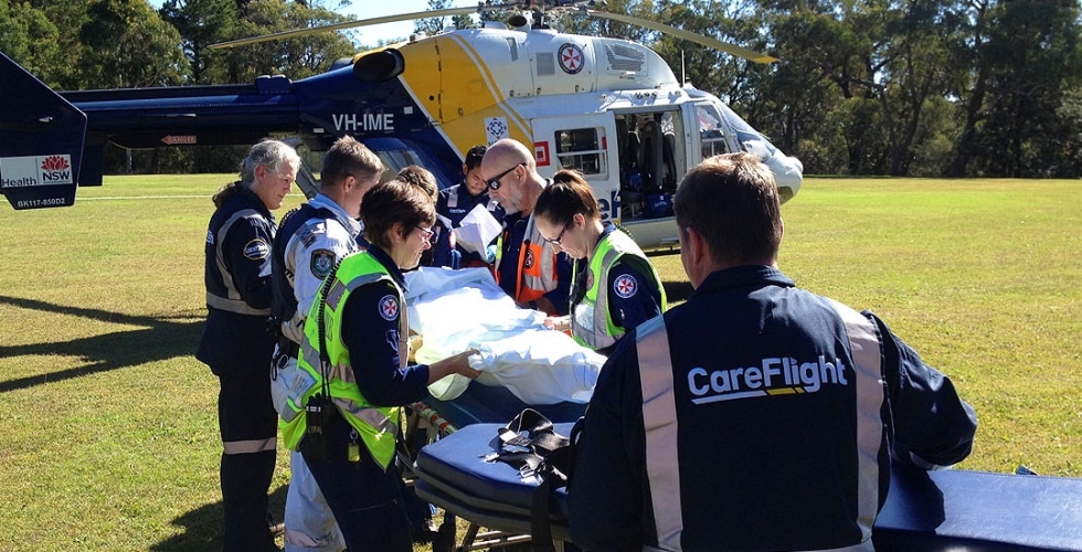 Woman Airlifted After High Impact Car Crash Careflight