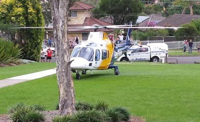 CareFlight helicopter landed in patients backyard