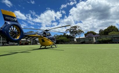 CareFlight Helicopter in Manly