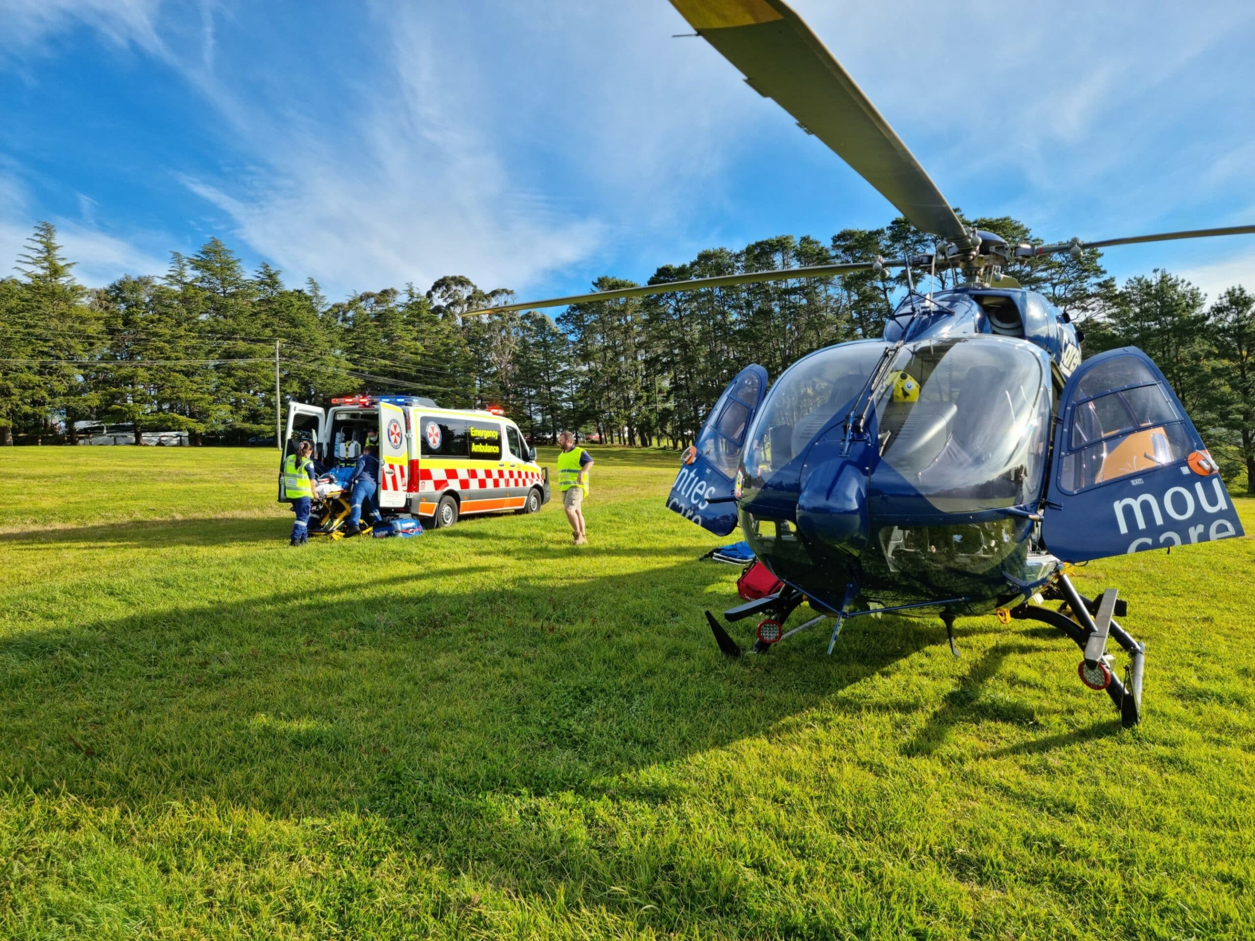 Man airlifted after single motor vehicle accident on Bell’s Line of