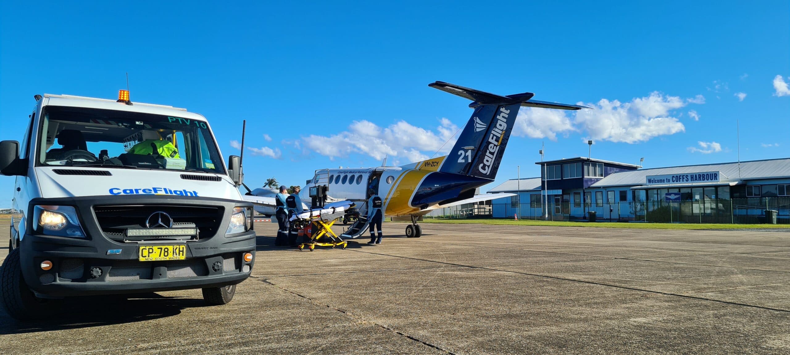 CareFlight marks five years delivering Patient Transport Service for Northern NSW