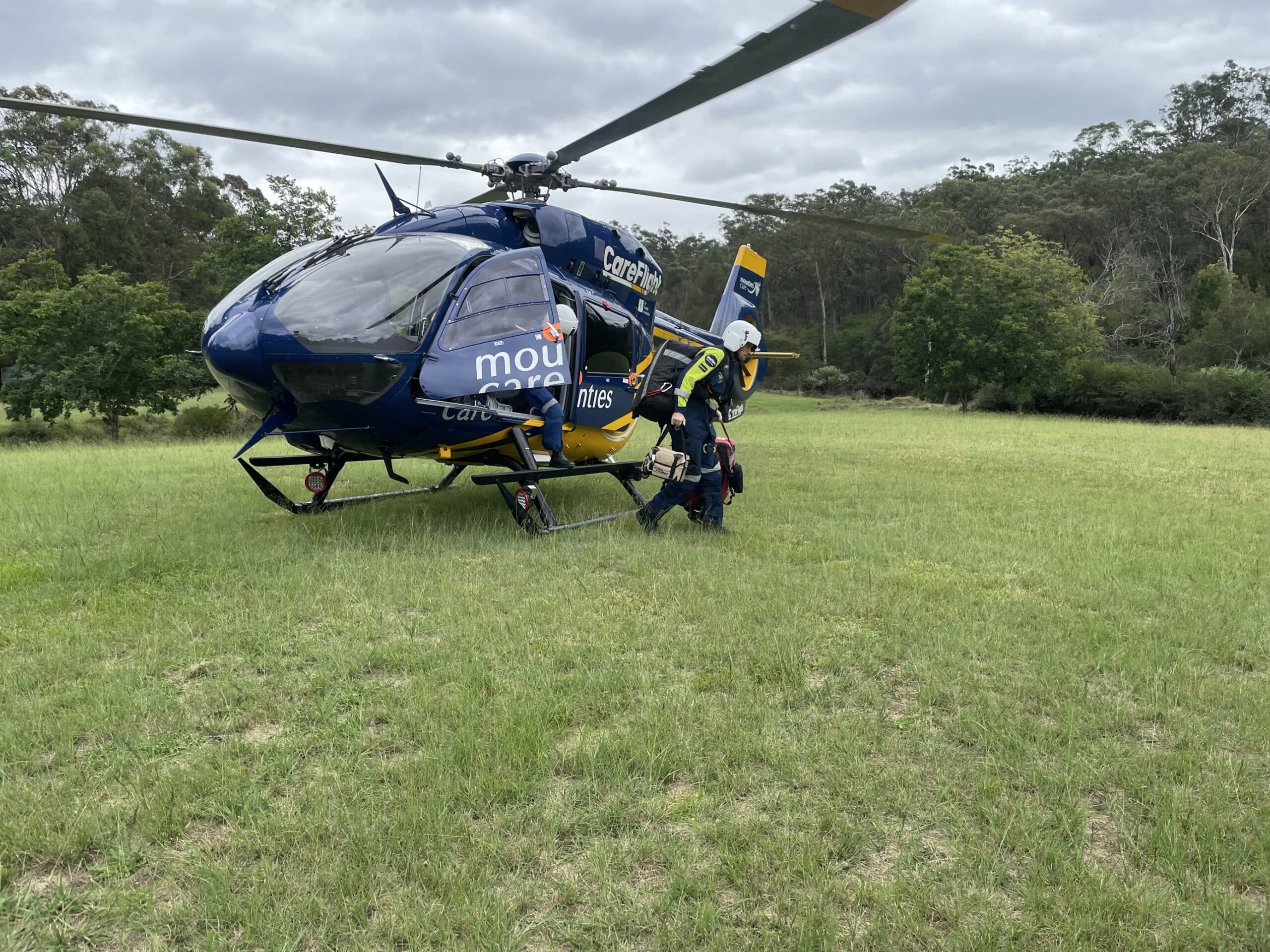 Teen airlifted after serious motorbike crash, Yarramundi - CareFlight