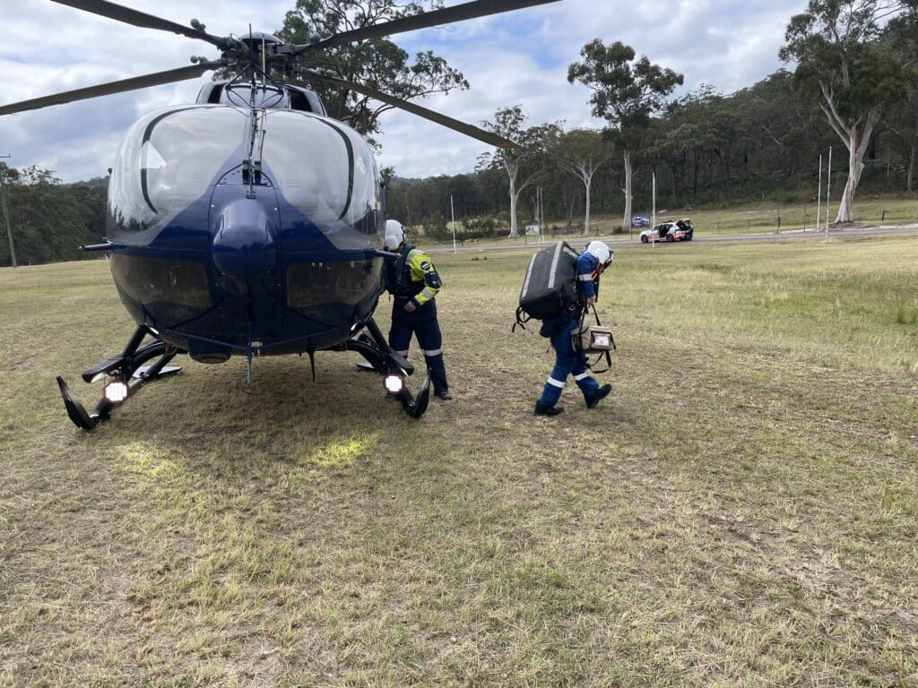 Putty Rood CareFlight responds to a motorcycle accident – Putty Road - CareFlight